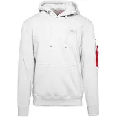 Alpha industries Sweatshirt 'Backprint' zwart / wit