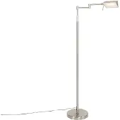 QAZQA Design vloerlamp staal incl. LED met touch dimmer - Notia