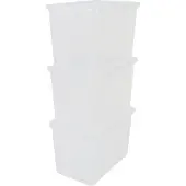 Iris Clearbox Opbergbox - 70L - Kunststof - Transparant - Set van 3