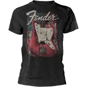 Ginza.se Heren Tshirt -S- Distressed Guitar Jazzmaster Grijs