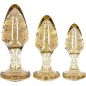 Ouch! Ouch Gladde Acryl Buttplug set - Goud