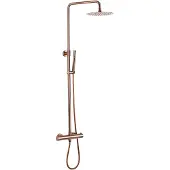 Guido Gusto Opbouw regendouche 25cm hoofddouche thermostatisch copper