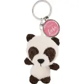Nici Sleutelhanger Alles Liebe Junior 7 Cm Pluche Zwart/roze
