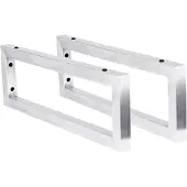 Differnz Ophangbeugel 2.5x44x15 cm 2 stuks Chroom