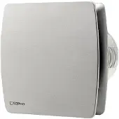 Sapho LEX badkamer ventilator met timer 15W Ø100mm roestvrijstaal