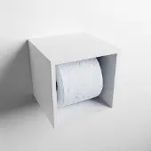Mondiaz Easy Cube toilet rolhouder 16x16cm talc