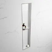 Mondiaz Easy nis 90x30x8cm 2 vakken smoke/talc
