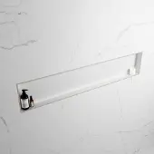 Mondiaz easy nis 149,5x29,5 cm in solid surface kleur linen | talc. 1 vak geschikt voor in- of opbouw