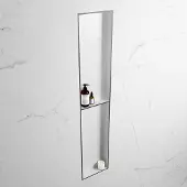 Mondiaz Easy nis 90x30x8cm 2 vakken dark grey/talc