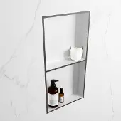 Mondiaz Easy nis 60x30x8cm 2 vakken dark grey/talc