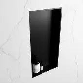 Mondiaz easy nis 59,5x29,5 cm in solid surface kleur urban | urban. 1 vak geschikt voor in- of opbouw