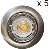 Sanimex NJOY verlichtingsset met 5 LED spots 81mm 5W rvs look