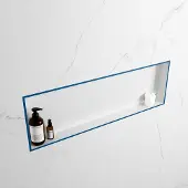 Mondiaz easy nis 89,5x29,5 cm in solid surface kleur jeans | talc. 1 vak geschikt voor in- of opbouw