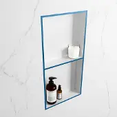 Mondiaz Easy nis 60x30x8cm 2 vakken jeans/talc
