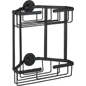 Differnz Doucherek - Zonder Boren - 2-laags - Driehoek - Zwart - 28x30x13cm