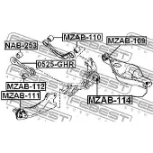 FEBEST MZAB-109 Draagarmrubber