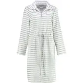 Cawö 6597 Badjas Women Zilver-42