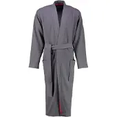 Cawö Badjas 816 Uni Kimono Men Donkergrijs-50 / 52
