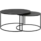 Light & Living salontafel rengo set van 2 76x76x41cm -