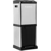 Klarstein Ökosystem² afvalemmer afvalscheider 30L (1 x15L, 2x7,5 L) PE edelstaal