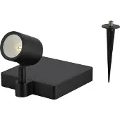 LumenXL Zwarte solar prikspot buitenlamp - Valerio