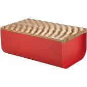 Alessi Broodtrommel met snijplank Mattina - Rood - BG03 R - door Big-Game