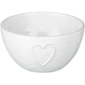 Parlane Wit aardewerk schaaltje / kom Love, 14,5 cm, 2 stuks