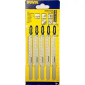 Generique Irwin Lot De 5 Lames De Scie Sauteuse Coupe Métal - T318A - 24 Tpi - 132 Mm