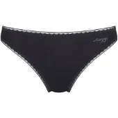 Sloggi dames Basic Tai GO organische slip 2-pack - XS - Zwart
