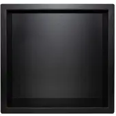 Guido Gusto Mat zwart RVS Inbouwnis 30x30x10cm