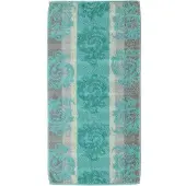 Cawö Handdoek Cawö Cashmere Jacquard Turquase (set van 3)