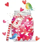 Ppd - Lunch servetten - Jar of Hearts