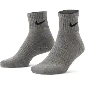 Nike Sportsokken 'Everyday Cush' grijs gemêleerd / zwart / wit