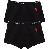 Claesen's - Boxershorts 2-pack Zwart - Black - 95% Katoen - 5% Lycra