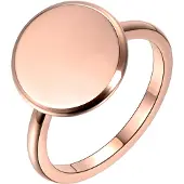 LGT JWLS LGT Jewels Dames ring Edelstaal Rose Volle Maan-17mm