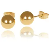 LGT JWLS LGT Jewels Stud oorbellen Bol Goud 8mm