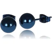 LGT JWLS LGT Jewels Stud oorbellen Bol Blauw 8mm