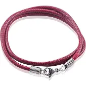 LGT JWLS LGT Jewels waxkoord ketting Bordeauxrood - 2.5mm-55cm