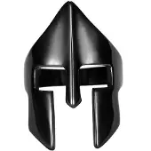LGT JWLS Herenring edelstaal Spartan Mask Black-20mm