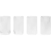 Ferm Living Ripple Verrines Glazen Set van 4 Clear
