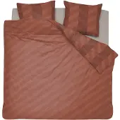 Damai Dekbedovertrek Atomy Brick Red Satijn-240 x 200 / 220 cm | Lits-Jumeaux