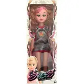 Jonotoys Pop 40 cm beautiful sweet blauw jurkje - 8374