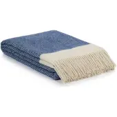 Most - Plaid Florence - Nieuw-Zeelandse wol - 140 x 200 cm - blauw