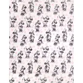 Minnie mouse Pastelkleurig sprei 120x150 cm