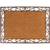 Esschert Design Kokosmat Met Rubber Naturel 55,3 X 74,5 X 2,3 Cm