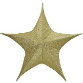 Décoris Kerstster | | Ø 135 cm (5-punts, Binnen, Goud)