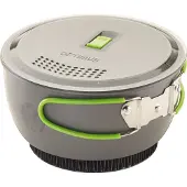 Optimus Terra Xpress HE Cook Pot - 1.75 L - Anti-aanbaklaag - Camping kooksysteem - Lichtgewicht - Campingpannenset - Heat Exchanger - Aluminium - Grijs
