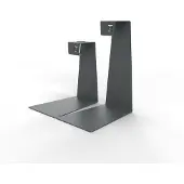 STEELLISH Kandelaar Mono | Donkergrijs - Antraciet | Robuust | Industrieel | Kaarsenhouder | Modern | Mix en Match | Metaal | 2 stuks