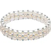 Valero Pearls Armband zilver / parelwit