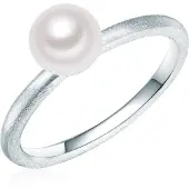 Valero Pearls Ring zilver / parelwit